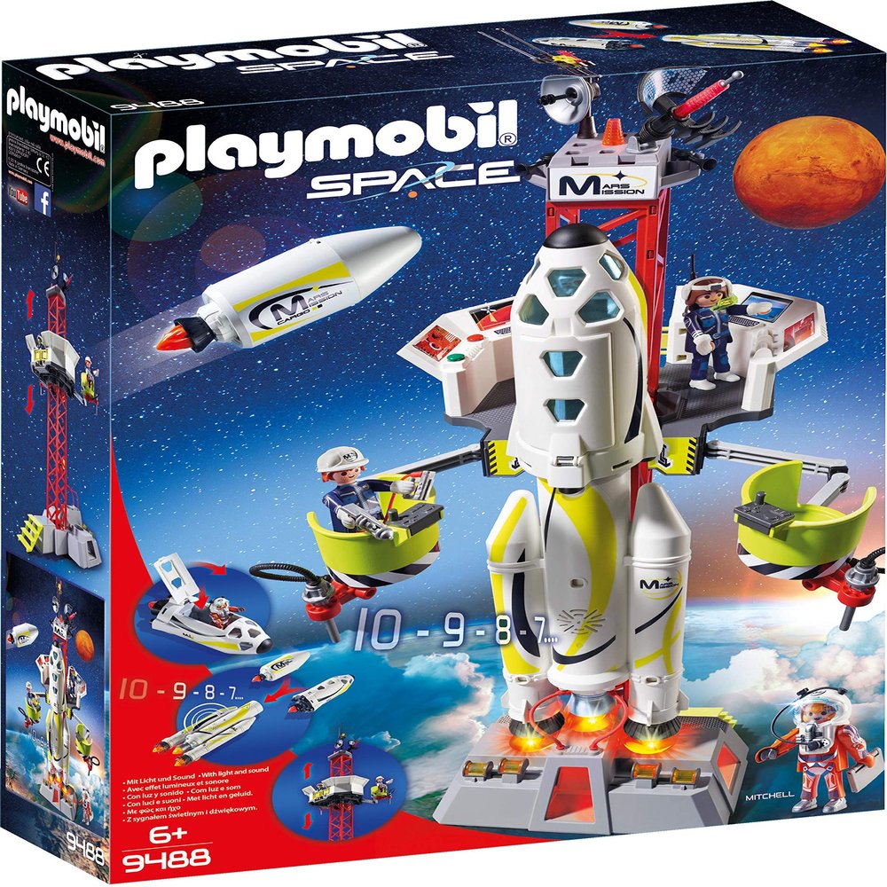 Playmobil Mission Rocket with Launch Site, Multi