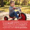 Angeles Kids Tricycle, Toddler Tricycle with Solid Airless Rubber Tires, Kids Bike for Preschools and Daycare, Ages 4+, SilverRider 5.5" Tall Seat view 2
