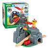 BRIO World - 33889 Crane & Mountain Tunnel | 7 Piece Toy Train Accessory for Kids | Interactive Play | FSC Certified Wood | Perfect for Ages 3 and Up view 1