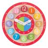 Bigjigs Toys Wooden Teaching Clock - Tell The Time view 1