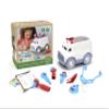 Green Toys Ambulance & Doctor's Kit, Red/Blue - 10 Piece Pretend Play, Motor Skills, Language & Communication Kids Role Play Toy. No BPA, phthalates,PVC, Dishwasher Safe,Recycled Plastic, Made in USA view 1