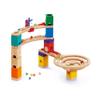 Hape Quadrilla Race to Finish Wooden Blocks with Marble Run Play view 1