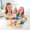 Hape Quadrilla Race to Finish Wooden Blocks with Marble Run Play view 2