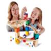 Hape Quadrilla Race to Finish Wooden Blocks with Marble Run Play view 3