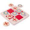 Bigjigs Toys, Wooden Noughts and Crosses Game, Tic Tac Toe, Board Travel Games, Pocket Money Toys view 1
