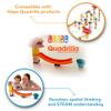 Hape Quadrilla Mega Skatepark Marble Run Attachment, 17 Pieces, Multicolor view 3