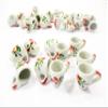 10 Red Orchid Flower Paint Ceramic Tea Coffee Mug Cup Dollhouse Miniatures 1:6 13227 view 3