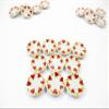 10x20mm Red Heart Paint Plate Dish Dollhouse Miniature Ceramic Supply 13206 view 1