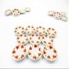 10x20mm Red Heart Paint Plate Dish Dollhouse Miniature Ceramic Supply 13206 view 2