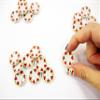 10x20mm Red Heart Paint Plate Dish Dollhouse Miniature Ceramic Supply 13206 view 4