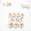 10x20mm Red Paint Plate Dish Dollhouse Miniature Ceramic Kitchenware 13207 view 1