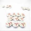 10x20mm Red Paint Plate Dish Dollhouse Miniature Ceramic Kitchenware 13207 view 2