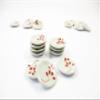 10x20mm Red Paint Plate Dish Dollhouse Miniature Ceramic Kitchenware 13207 view 3