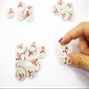 10x20mm Red Paint Plate Dish Dollhouse Miniature Ceramic Kitchenware 13207 view 4
