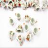10 Orange Flower Paint Ceramic Tea Coffee Mug Cup Dollhouse Miniatures 13219 view 4