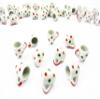 10 Green & Red Spot Paint Ceramic Tea Coffee Mug Cup Dollhouse Miniature 1:6 13224 view 1