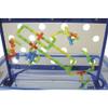 Constructive Playthings - JTM-60 80 pc. Translucent Pipe Builders Only for 3D Structures and Light Table Use with 2 3/4" L. Straight Tubes, Elbow Tubes and"T" Tubes for Ages 3 Years and Up view 3