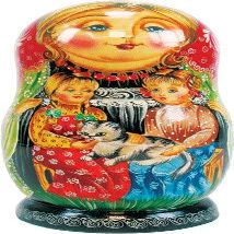 Little Chick 5-Nest Matreshka Stacking Dolls Set - 1300933 by G.DeBrekht