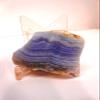 Rock Tumbler Gem Refill Kit - Namibia, Africa Blue Lace Agate Rough, Bold Banding, 4 oz view 3