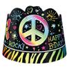 Amscan Neon Doodle Tiara, 8 1/2" x 6 1/2", Multicolor view 1