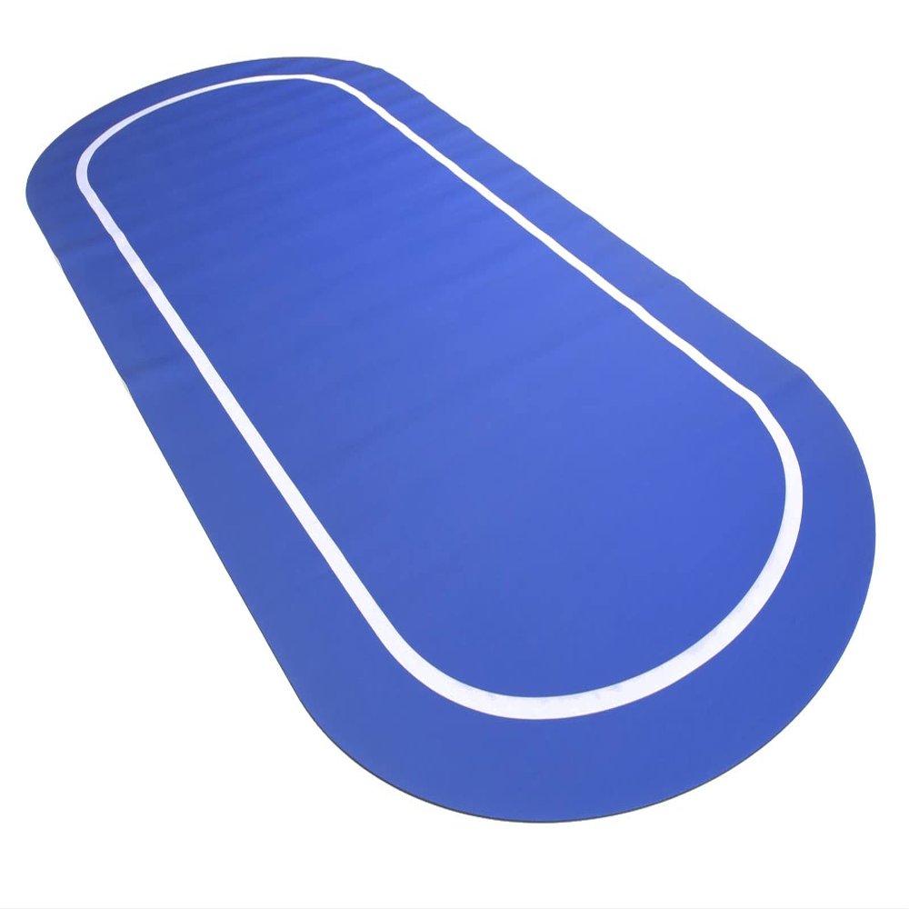 Versa Games Roll Out Non Slip Casino Poker Table Top - Blue