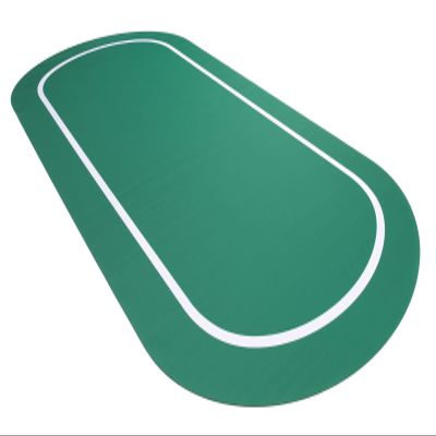 Versa Games Roll Out Non Slip Casino Poker Table Top - Green