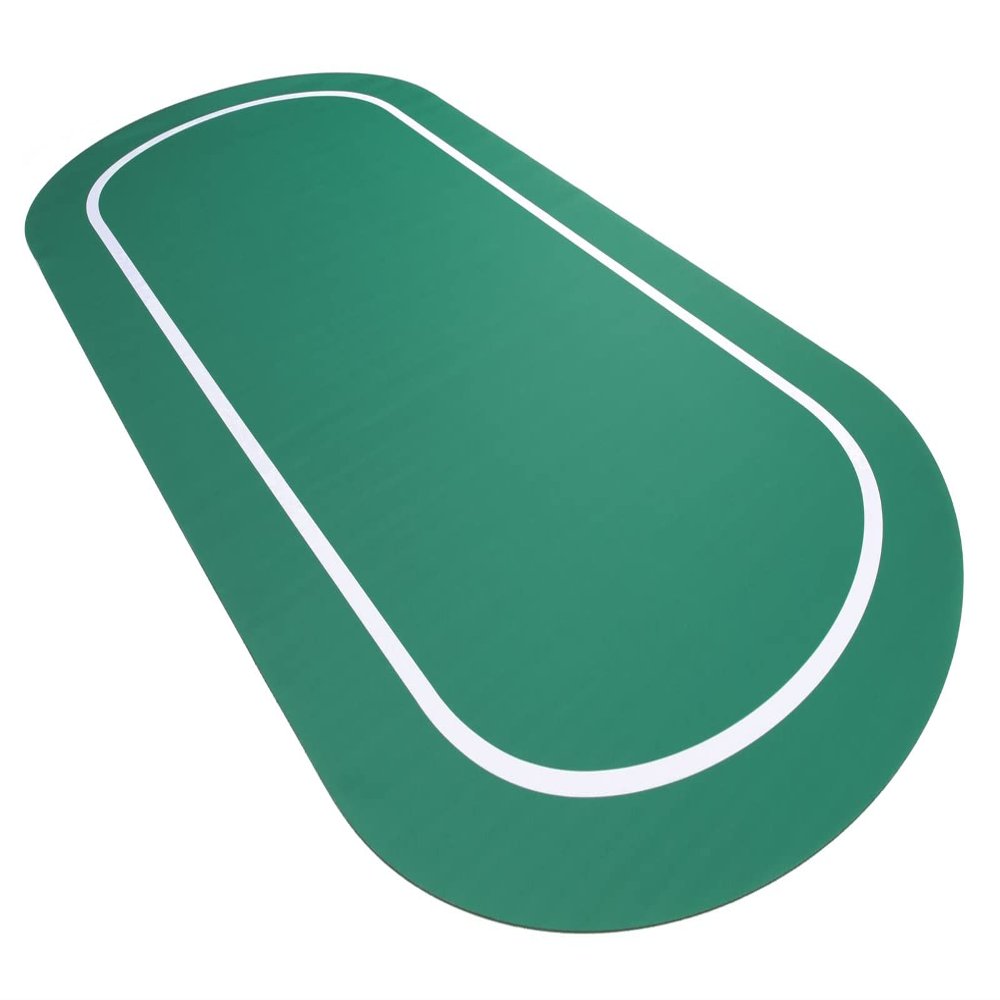Versa Games Roll Out Non Slip Casino Poker Table Top - Green