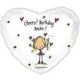 17" Juicy Lucy Happy Birthday Day Babe Packaged