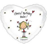 17" Juicy Lucy Happy Birthday Day Babe Packaged
