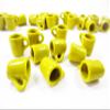 10 Coffee Tea Funnel Cup Mug 1:6 Dollhouse Miniature Yellow Ceramic Supply Deco Charms - 3866 view 2