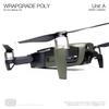Wrapgrade Poly Skin Compatible with DJI Mavic Air | 3 Batteries (Army Green) view 4