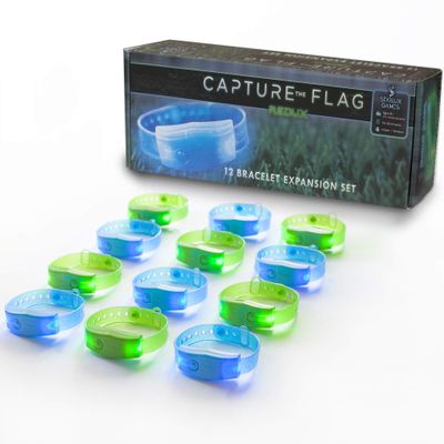 Capture The Flag REDUX: Glow-in-The-Dark Bracelet Expansion Set | Add 12 Players | Outdoor Games for Kids | Gift Idea for Teen Boys | Alternative to Hover Soccer & Light Up Basketball | By Starlux