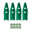 Game Room Guys 4 Green PinCab Leg Protectors & 8 Bolt Protectors view 1