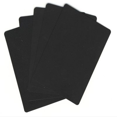 10 Poker Size (Wide) Black Cut Cards for Poker Texas Hold'em Tournaments Blackjack Games