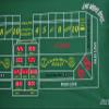 New Casino Craps Green Felt Layout 36" X 72" view 3