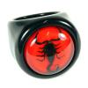 Black Scorpion Black Ring Red Background Size 6 view 1