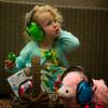 WALKERS Youth Childrens Low Profile Lightweight Padded Headband Adjustable Folding Noise-Reducing Hearing Protection Earmuffs, Camo view 2