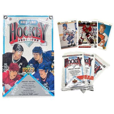 1991-92 Upper Deck Hockey Sealed High Box Of 36 Packs 12 Cards Per Pack