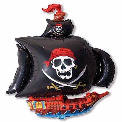 36" Pirate Ship Black
