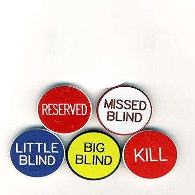 Poker Set Sale Dealer Button & 5 Lammers Blow Out Special