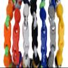 20" Red Yellow Titanium Sports Tornado Necklace w/ Case view 2