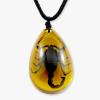 REALBUG Black Scorpion Necklace, Amber, Large view 1