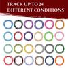 DND Miniatures Condition Markers - 96 Rings to Track 24 Different Status & Spell Effects for RPG/DND Minis Like Dungeons and Dragons 5th Edition & Pathfinder Perfect DnD Gifts & D&D Accessories Tokens view 2