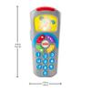 Fisher-Price Laugh and Learn Remote, Light-up Screen, UK English Version, Push Buttons and 35+ Sing-Along Songs, Tunes & Phrases, Baby Learning Toy, Early Development, English Version DLD30 view 3