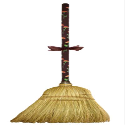 Cute Tools Garden Broom - Landscaping Instrument, Sweep and Dust With This Garden Accessory, Hand Painted Wooden Broomstick In The USA, Durable Yard and Gardening Equipment From CuteTools! - Art For A Cause, Poppy