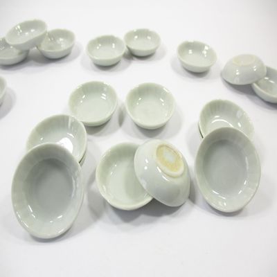 10x30 mm White Round Bowls Dollhouse Miniatures Ceramic Supply Deco 13268