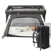 Guava Family Travel Crib Includes Lightweight Backpack Design | Certified Baby Safe Portable Crib | Folding Play Yard, Comfy Mattress for Babies, Toddlers | Compact Baby Travel Bed view 1