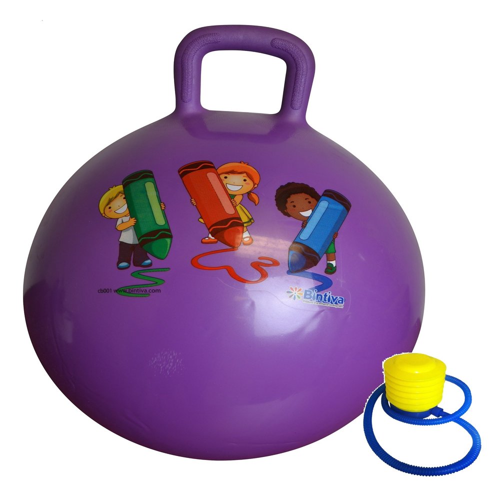 Hippity Hop 45 Cm / 18 Inch Diameter Including Free Foot Pump, for Children Ages 3-6 Space Hopper, Hop Ball Bouncing Toy - 1 Ball