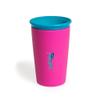 Wow Cup for Kids Original 360 Sippy Cup, Pink with Blue Lid, 9 oz view 1