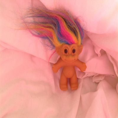 4" Russ Berrie Rainbow Troll Doll